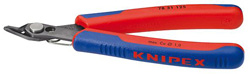 Szczypce tnące boczne dla elektroników Super Knips, kształt 3, 125mm KNIPEX