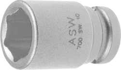 Udarowa końcówka wymienna klucza nasadowego, 1/4" 10mm ASW