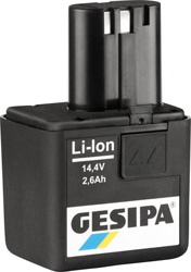 Akumulator litowo-jonowy, 2,6 V, 14,4 Ah GESIPA