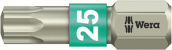 Bit nierdzewny 1/4" DIN3126C6,3, do śrub z gniazdem Torx 10x25mm Wera