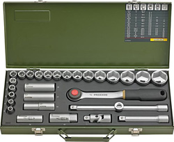 Zestaw kluczy nasadowych 1/2" 29-czesciowy PROXXON