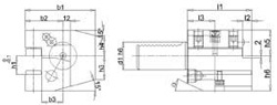 oprawka wzdluzna VDI lewy C2 40x25mm